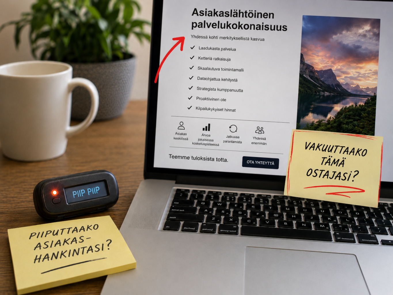 Piiputtaako asiakashankintasi?
